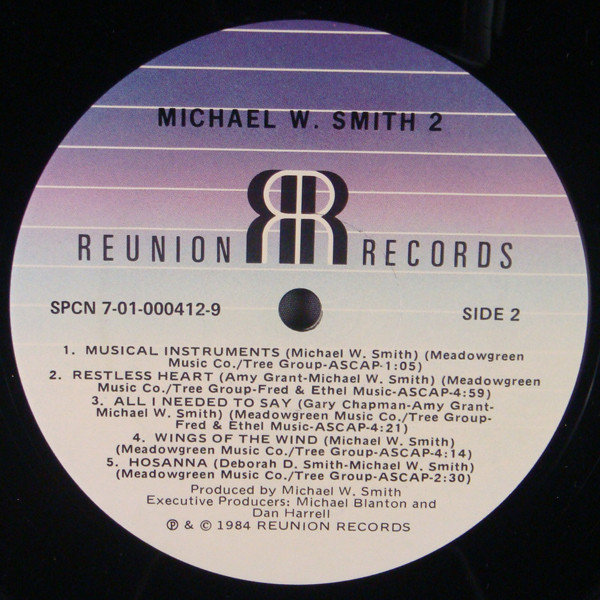 Michael W. Smith – Michael W. Smith 2 – 1984 – Real 80s CCM